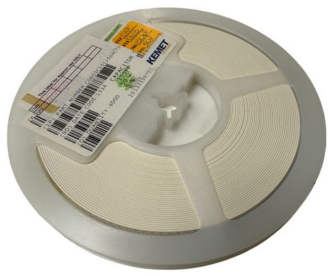 Reel of 3565 Kemet C0603C151J5GACTU Multilayer Ceramic Capacitor 150 pF 50V 0603