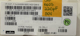 Reel of 3000 Murata GRM1885C1H221GA01D Multilayer Ceramic Capacitor 220pF 50V