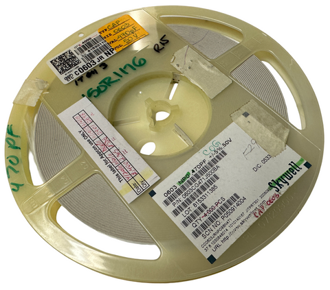 Reel of 2898 Skywell 0603CG471J500BA Multilayer Ceramic Capacitor 470 pF 50V