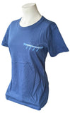 Disney Women's Mouse Ka Noers 2014 Canoe Team Graphic Blue Shirt Size Small