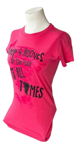 Universal Studios Women's Keep 4 Hooves On The Floor At All Times Shirt Size M