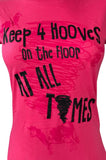 Universal Studios Women's Keep 4 Hooves On The Floor At All Times Shirt Size M