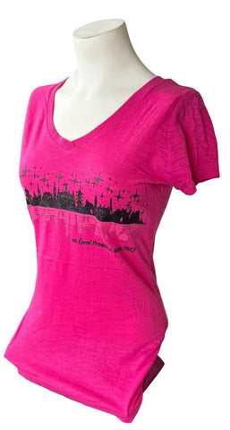 Disney Women's An Epcot Tradition 1982 Graphic Pink Shirt Size Medium