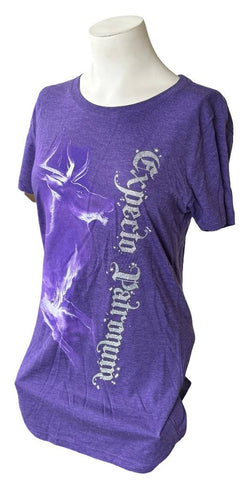 Harry Potter Women's Expecto Patronum Graphic Purple Shirt Size Medium
