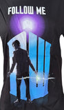 Ripple Junction Women's Doctor Who Follow Me Graphic Black Shirt Size Large