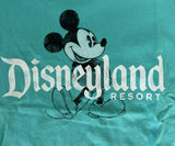 Disney Boys Disneyland Resort Mickey Mouse Graphic Teal Shirt Size Medium
