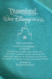 Disney Boys Disneyland Resort Mickey Mouse Graphic Teal Shirt Size Medium