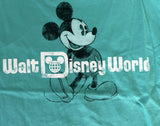 Disneyland Resort Boys Walt Disney World Mickey Mouse Graphic Teal Shirt Size S