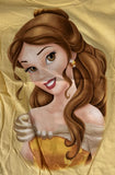 Disney Girls Beauty And The Beast Belle Graphic Yellow Shirt Size Small
