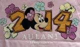 Disney Girls Minnie Mouse Aulani Resort & Spa 2014 Pink Shirt Size Medium