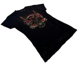 Hard Rock Cafe Girls Orlando All Is One Black Short Sleeve Shirt Size Medium