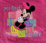 Disney Girls Disneyland Resort My First Minnie Mouse Shirt Size 12M