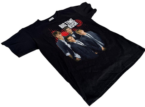 Anvil Big Time Rush Summer Tour 2012 Black Short Sleeve Shirt Size Large