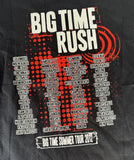 Anvil Big Time Rush Summer Tour 2012 Black Short Sleeve Shirt Size Large