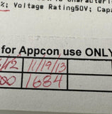 Reel of 1684 Kemet C0603C472K5RACTU Multilayer Ceramic Capacitor 4700pF 50V 0603