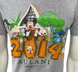 Aulani Men's A Disney Resort & Spa 2014 Graphic Gray Shirt Size Small