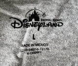 Disneyland Hong Kong Men's Mickey Mouse Simply Amazing Gray Shirt Size Large