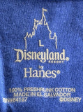 Disney Men's I Conquered It's A Small World Graphic Blue Shirt Size Large