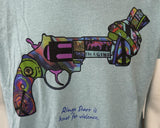 Playback Men's Ringo Starr Is Knot For Violence Graphic Gray Shirt Size Large