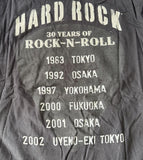 Hard Rock Cafe Men's Tokyo 30 Years Of Rock-N-Roll Black Shirt Size Large
