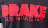 Drake Men's Club Paradise Tour Black Short Sleeve Shirt Size Large