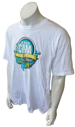 Anvil Men's CMA Music Festival 2012 41st Fan Fair White Shirt Size X-Large