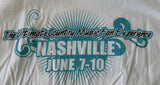 Anvil Men's CMA Music Festival 2012 41st Fan Fair White Shirt Size X-Large