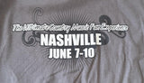 Anvil Men's CMA Music Festival 2012 41st Fan Fair Gray Shirt Size Large