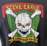 Alternative Men's Steve Earle & The Dukes Copperhead Road Black Shirt Size 2XL
