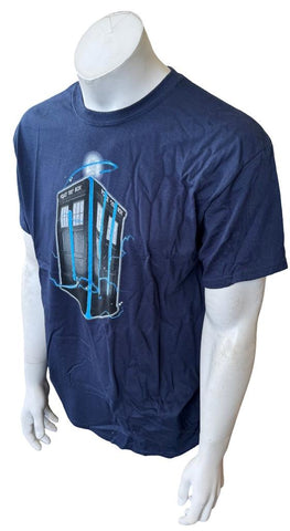 Ripple Junction Men's Doctor Who San Diego Comic-Con 2012 Navy Shirt Size Large