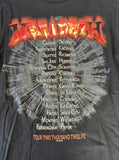 Anvil Men's Megadeth Thirteen 2012 Tour Black Short Sleeve Shirt Size Small
