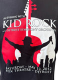 Delta Men's An Evening With Kid Rock 2012 Fox Theatre Detroit Black Shirt Size M