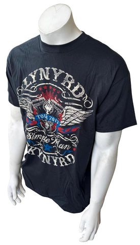 Gildan Men's Lynyrd Skynard Tour 2013 Black Short Sleeve Shirt Size Large