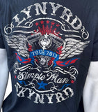 Gildan Men's Lynyrd Skynard Tour 2013 Black Short Sleeve Shirt Size Large