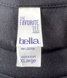 Bella Women's New Edition Band Logo Graphic Black Short Sleeve Shirt Size XL