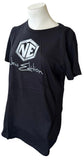 Bella Women's New Edition Band Logo Graphic Black Short Sleeve Shirt Size XL