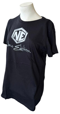 Bella Women's New Edition Band Logo Graphic Black Short Sleeve Shirt Size XL