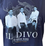 Tultex Men's IL Divo Wicked Game World Tour Navy Short Sleeve Shirt Size XL