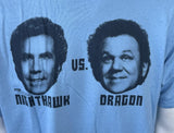 Ripple Junction Men's Step Brothers Nighthawk Vs. Dragon Blue Shirt Size Large