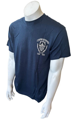 Alstyle Men's Lynyrd Skynyrd Freebird Tour 2012 Navy Shirt Size Medium
