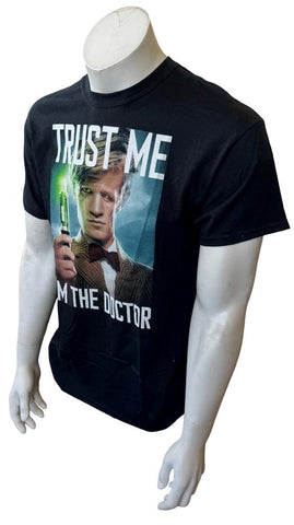 Ripple Junction Men's Doctor Who Trust Me I'm The Doctor Black Shirt Size Medium