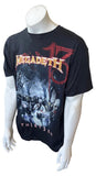 Anvil Men's Megadeth Thirteen Tour Zombies Graphic Short Sleeve Shirt Size Large