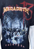 Anvil Men's Megadeth Thirteen Tour Zombies Graphic Short Sleeve Shirt Size Large