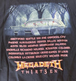 Anvil Men's Megadeth Thirteen Tour Zombies Graphic Short Sleeve Shirt Size Large
