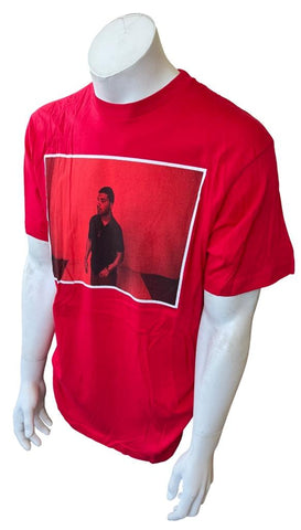 Drake Men's Graphic Red Short Sleeve Shirt Size Large