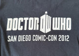 Ripple Junction Men's Doctor Who San Diego Comic-Con 2012 Black Shirt Size Large