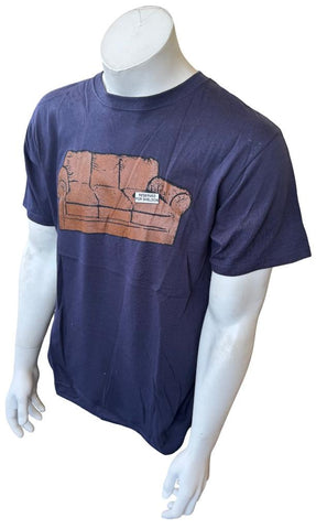 Anvil Men's The Big Bang Theory Reserved For Sheldon Navy Shirt Size Medium