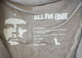 All The Rage Men's Che Guevara Graphic Gray Short Sleeve Shirt Size Large