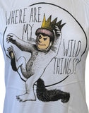 Ripple Junction Women's Where Are My Wild Things Graphic White Shirt Size Small