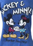 Disney Women's Mickey Mouse & Minnie Mouse Together Since 1928 Shirt Size M